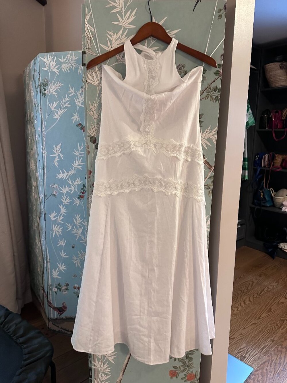Zara Halter White Summer Dress